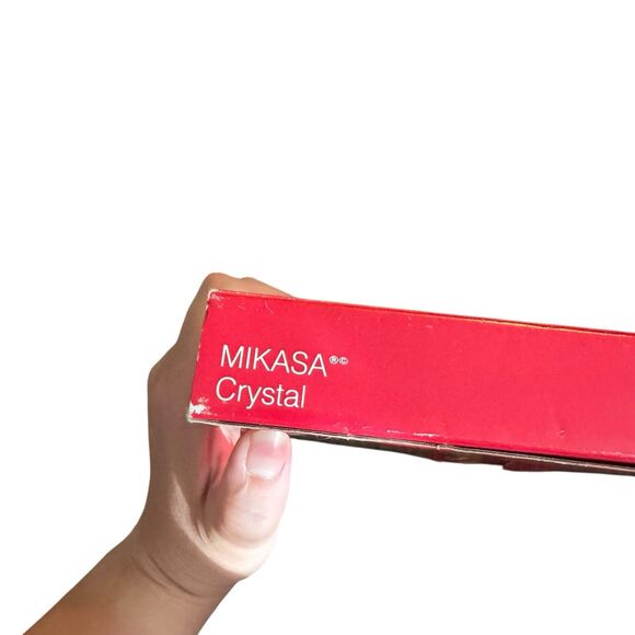 Vtg '80's Mikasa Walther Crystal W Germany Heart-Shaped Serving BearTray Platter - Picture 5 of 14